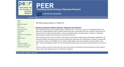 Desktop Screenshot of peerproject.eu