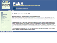 Tablet Screenshot of peerproject.eu